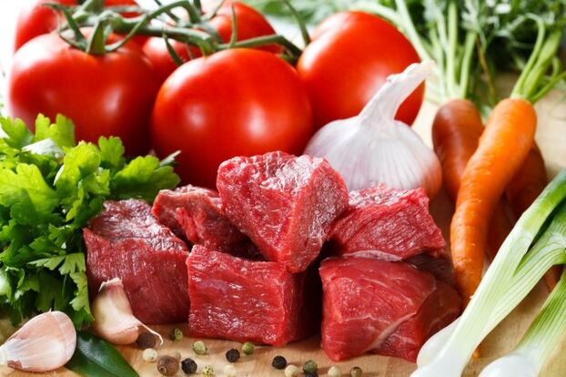 meat and vegetables for the dukan diet