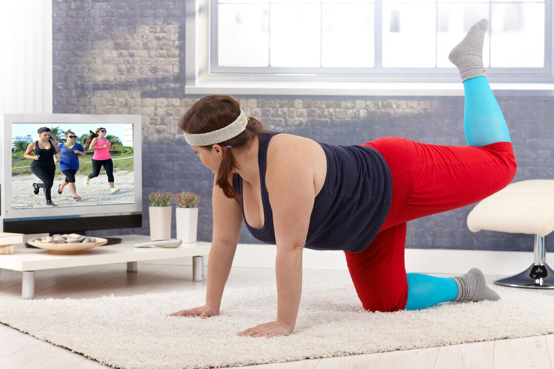 exercises to lose weight in front of the TV