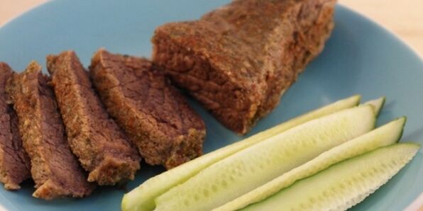 boiled beef with cucumber for weight loss