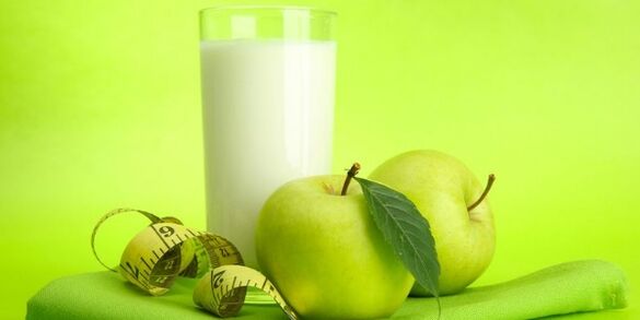 kefir and apples for weight loss