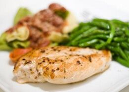Baked chicken breast on the menu for those who want to lower cholesterol and lose weight