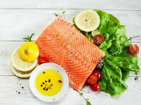 The protein diet menu includes fish