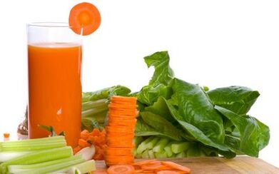 carrot juice and vegetables for gastritis