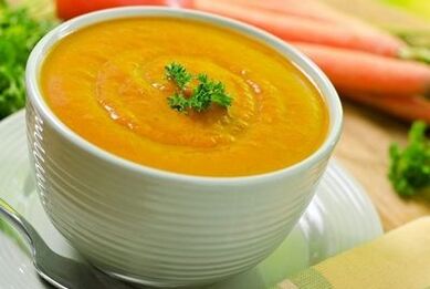 vegetable puree soup for gastritis