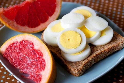 eggs and grapefruit for the diet may